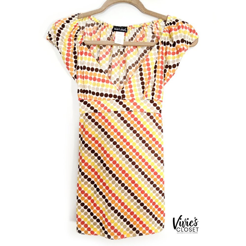 Wet Seal 60's Retro Style Dot Top Size Medium